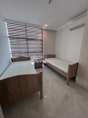 Квартира 2+1 на первой линии в районе Оба, 115 м², прямой вид на море и крепость - Ракурс 9