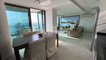 Квартира 2+1 на первой линии в районе Оба, 115 м², прямой вид на море и крепость - Ракурс 11