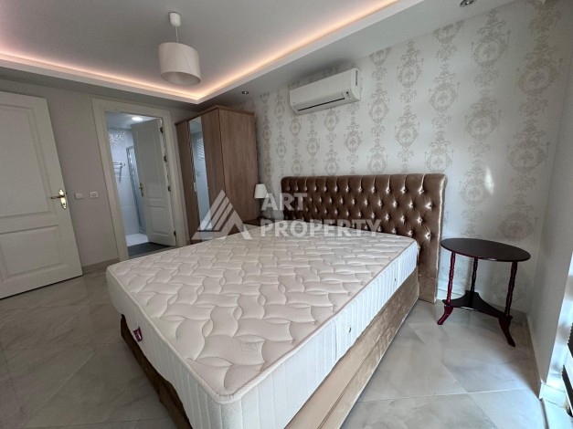 Квартира 2+1 на первой линии в районе Оба, 115 м², прямой вид на море и крепость - Ракурс 11