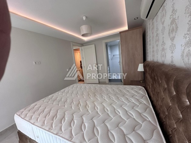 Квартира 2+1 на первой линии в районе Оба, 115 м², прямой вид на море и крепость - Ракурс 13