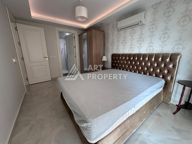 Квартира 2+1 на первой линии в районе Оба, 115 м², прямой вид на море и крепость - Ракурс 17