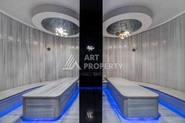 Квартира 2+1 с прямым видом на море. 105 кв.м. Каргыджак, Алания - Ракурс 12