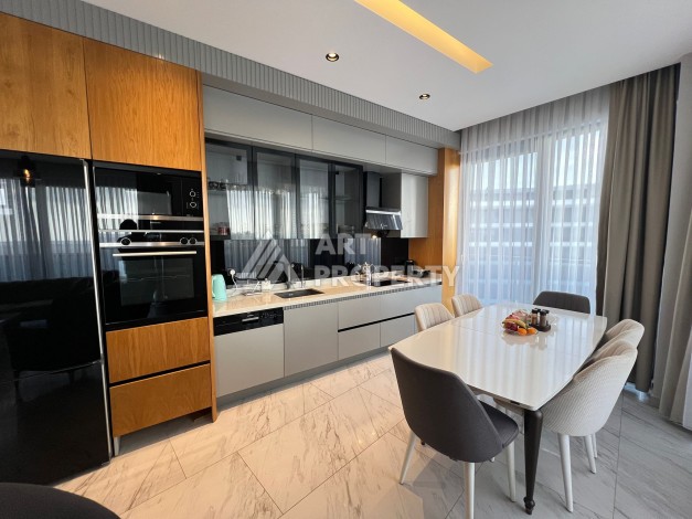 Квартира 2+1 с прямым видом на море. 105 кв.м. Каргыджак, Алания - Ракурс 16