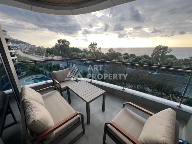 Квартира 2+1 с прямым видом на море. 105 кв.м. Каргыджак, Алания - Ракурс 19