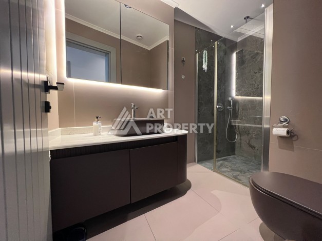 Квартира 2+1 с прямым видом на море. 105 кв.м. Каргыджак, Алания - Ракурс 24