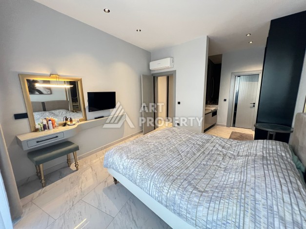 Квартира 2+1 с прямым видом на море. 105 кв.м. Каргыджак, Алания - Ракурс 28