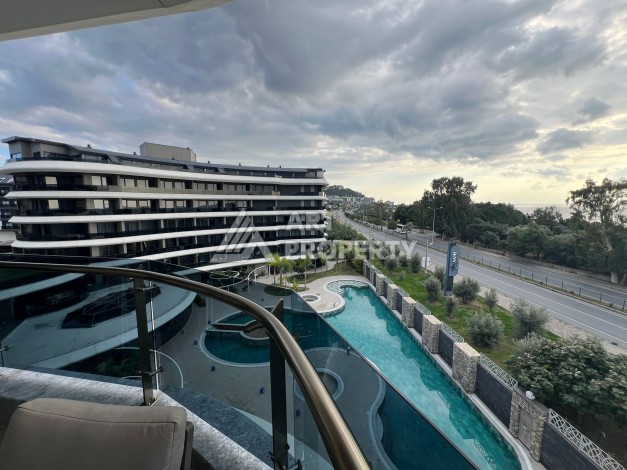 Квартира 2+1 с прямым видом на море. 105 кв.м. Каргыджак, Алания - Ракурс 31