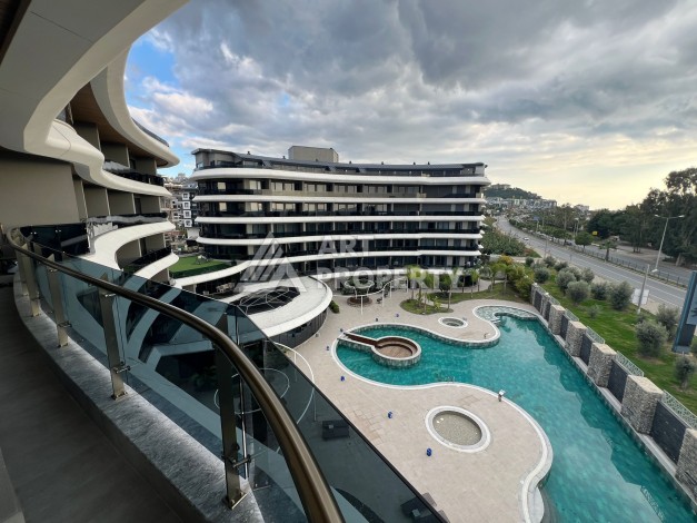 Квартира 2+1 с прямым видом на море. 105 кв.м. Каргыджак, Алания - Ракурс 32