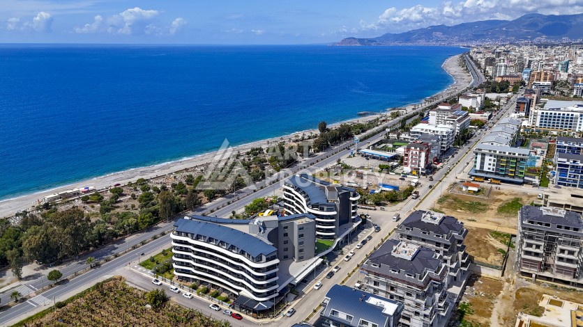 Большая квартира 2+1 с видом на море, 130 кв.м. Каргыджак, Алания - Ракурс 0