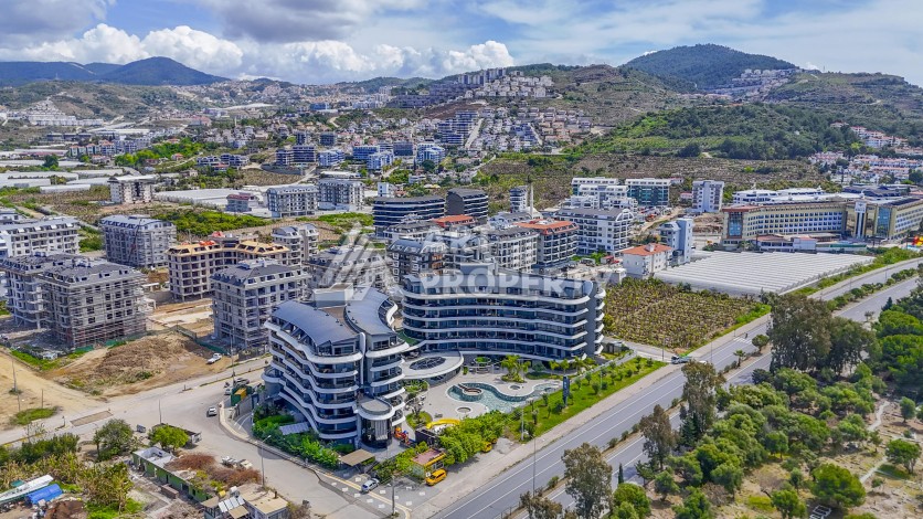 Большая квартира 2+1 с видом на море, 130 кв.м. Каргыджак, Алания - Ракурс 2