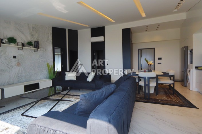 Большая квартира 2+1 с видом на море, 130 кв.м. Каргыджак, Алания - Ракурс 17