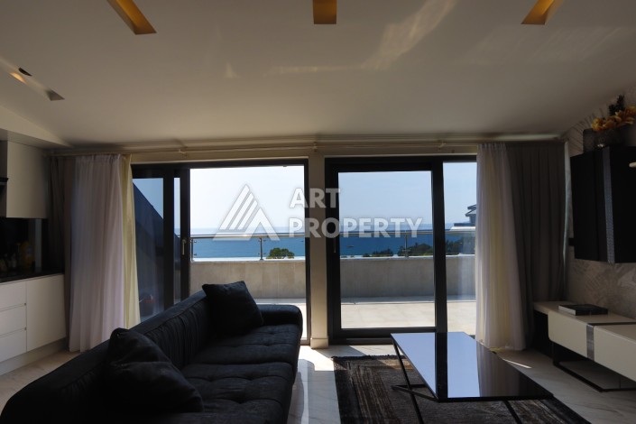 Большая квартира 2+1 с видом на море, 130 кв.м. Каргыджак, Алания - Ракурс 18