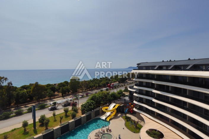 Большая квартира 2+1 с видом на море, 130 кв.м. Каргыджак, Алания - Ракурс 19