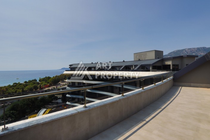 Большая квартира 2+1 с видом на море, 130 кв.м. Каргыджак, Алания - Ракурс 21