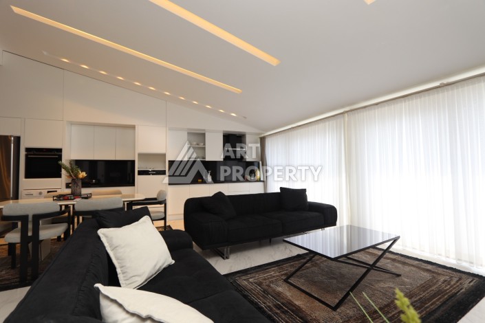 Большая квартира 2+1 с видом на море, 130 кв.м. Каргыджак, Алания - Ракурс 23