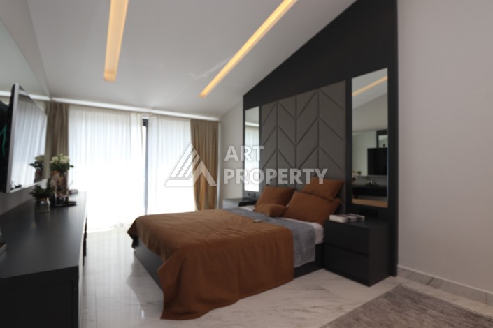 Большая квартира 2+1 с видом на море, 130 кв.м. Каргыджак, Алания - Ракурс 29