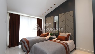 Большая квартира 2+1 с видом на море, 130 кв.м. Каргыджак, Алания - Ракурс 32