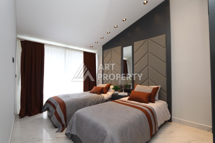 Большая квартира 2+1 с видом на море, 130 кв.м. Каргыджак, Алания - Ракурс 31