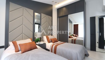 Большая квартира 2+1 с видом на море, 130 кв.м. Каргыджак, Алания - Ракурс 33