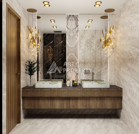 Квартиры 1+1, садовые дуплексы и пентхаусы 2+1 и 3+1 в Кестеле, недвижимость элит класса - Ракурс 77