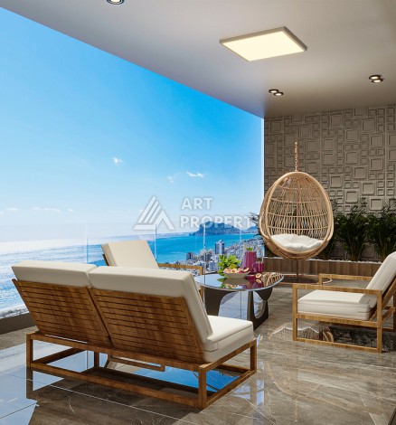 Квартиры 1+1, садовые дуплексы и пентхаусы 2+1 и 3+1 в Кестеле, недвижимость элит класса - Ракурс 83