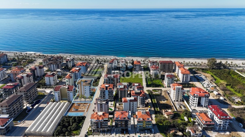 Квартиры 1+1 и дуплексы 2+1 и 3+1 в 200 метрах то моря в районе Кестель. - Ракурс 2