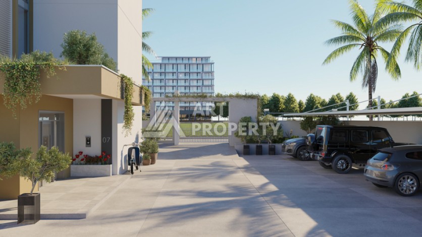 Квартиры 1+1 и дуплексы 2+1 и 3+1 в 200 метрах то моря в районе Кестель. - Ракурс 4