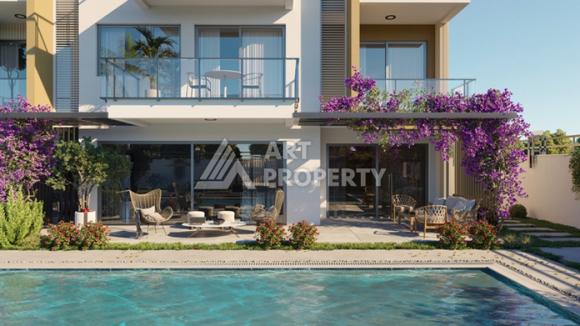 Квартиры 1+1 и дуплексы 2+1 и 3+1 в 200 метрах то моря в районе Кестель. - Ракурс 15