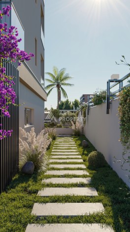 Квартиры 1+1 и дуплексы 2+1 и 3+1 в 200 метрах то моря в районе Кестель. - Ракурс 19