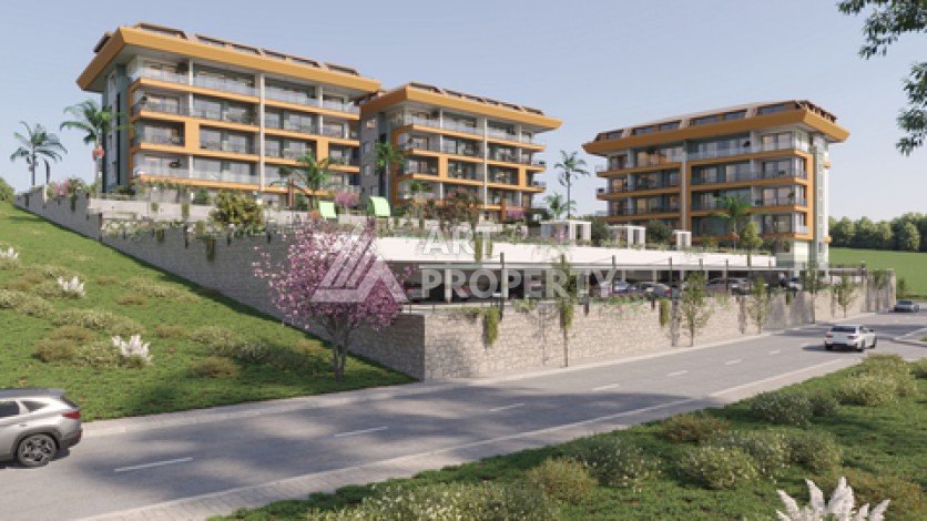 Квартиры 55-234 кв.м. на завершающейся стадии строительства. Кестель, Алания - Ракурс 1