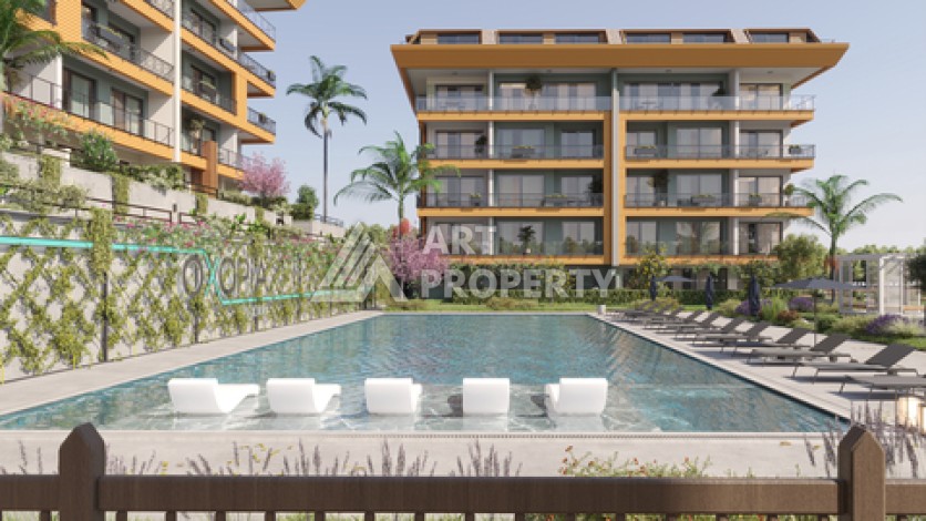 Квартиры 55-234 кв.м. на завершающейся стадии строительства. Кестель, Алания - Ракурс 17