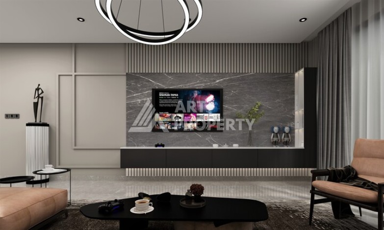 Квартиры 55-234 кв.м. на завершающейся стадии строительства. Кестель, Алания - Ракурс 45