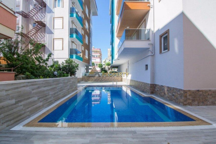 Двухуровневая квартира 2+1 в центре Аланьи в районе пляжа Клеопатра, 108 м2 - Ракурс 16