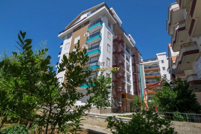 Двухуровневая квартира 2+1 в центре Аланьи в районе пляжа Клеопатра, 108 м2 - Ракурс 17