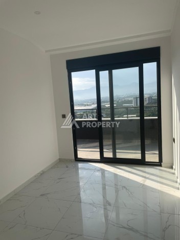 Двухуровневые апартаменты 2+1 с панорамным видом на море и крепость Алании. - Ракурс 4