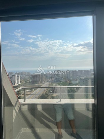 Двухуровневые апартаменты 2+1 с панорамным видом на море и крепость Алании. - Ракурс 10