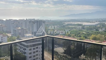 Двухуровневые апартаменты 2+1 с панорамным видом на море и крепость Алании. - Ракурс 13