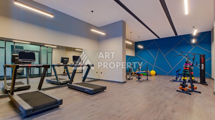 Квартира 1+1 в современном комплексе, 650 м до моря, центр Махмутлара - Ракурс 3