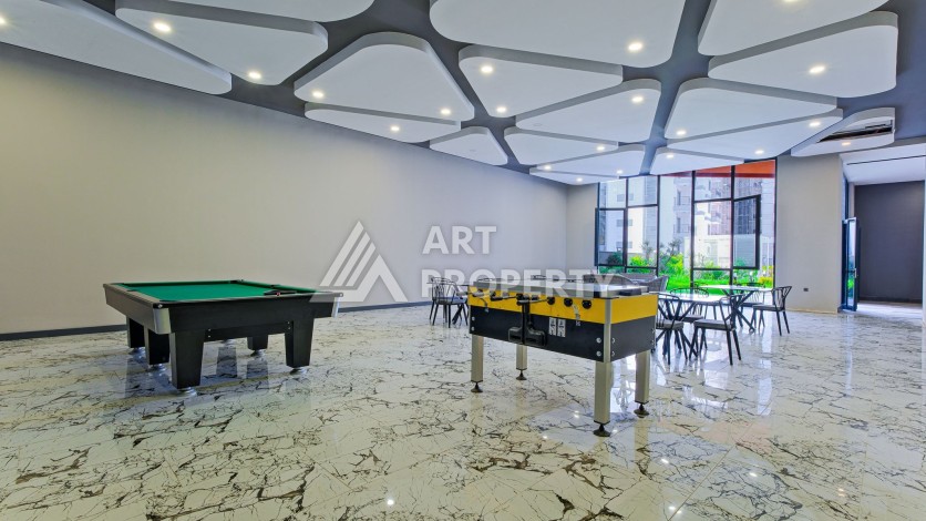 Квартира 1+1 в современном комплексе, 650 м до моря, центр Махмутлара - Ракурс 9