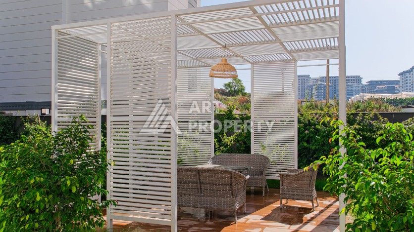 Квартира 1+1 в современном комплексе, 650 м до моря, центр Махмутлара - Ракурс 13