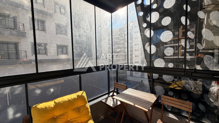 Квартира 1+1 в современном комплексе, 650 м до моря, центр Махмутлара - Ракурс 18