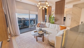 Двухуровневая квартира 2+1 с видом на море, 110 кв.м. Махмутлар, Алания - Ракурс 3