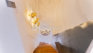 Двухуровневая квартира 2+1 с видом на море, 110 кв.м. Махмутлар, Алания - Ракурс 5