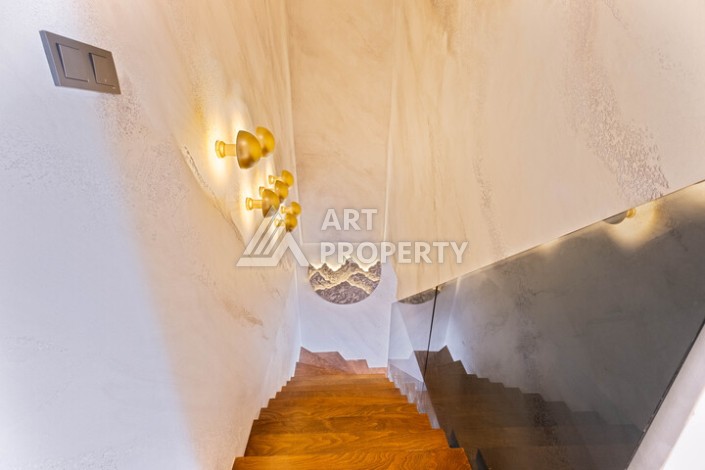 Двухуровневая квартира 2+1 с видом на море, 110 кв.м. Махмутлар, Алания - Ракурс 4