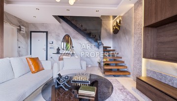 Двухуровневая квартира 2+1 с видом на море, 110 кв.м. Махмутлар, Алания - Ракурс 6