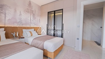 Двухуровневая квартира 2+1 с видом на море, 110 кв.м. Махмутлар, Алания - Ракурс 8