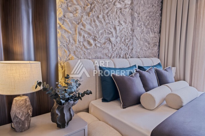 Двухуровневая квартира 2+1 с видом на море, 110 кв.м. Махмутлар, Алания - Ракурс 9