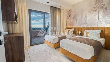 Двухуровневая квартира 2+1 с видом на море, 110 кв.м. Махмутлар, Алания - Ракурс 11