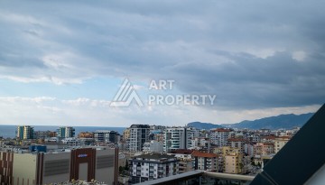 Двухуровневая квартира 2+1 с видом на море, 110 кв.м. Махмутлар, Алания - Ракурс 12