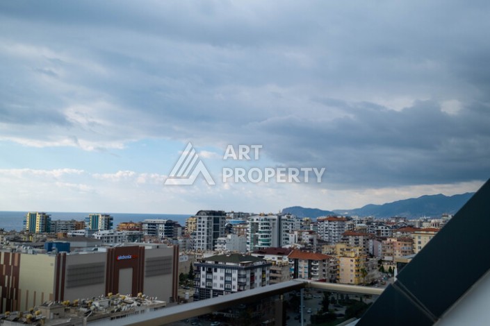 Двухуровневая квартира 2+1 с видом на море, 110 кв.м. Махмутлар, Алания - Ракурс 11